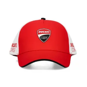 Ducati baseball badge cap red