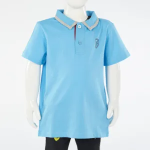 Ferrari polo shirt jersey red undercollar, blue, Kids