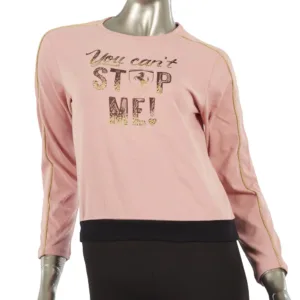 Ferrari girl gold piping tee shirt, pink, Kids