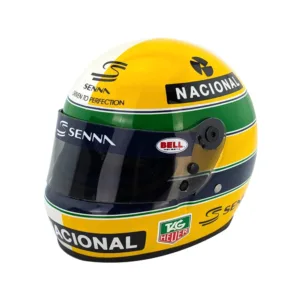 Ayrton senna 30yrs legacy mini helmet + d/case , Unisex