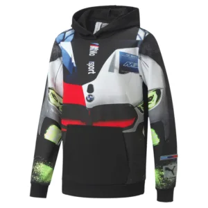 Bmw mms kids street hoodie puma black, Kids