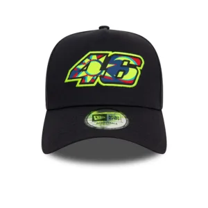 Vr46 graphic overlay ef 9forty baseball cap, black, Adult