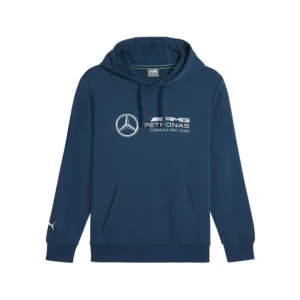 Mercedes ess hoodie ocean tropic, blue, Mens