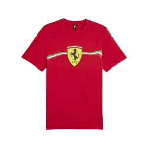 Ferrari big shield heritage rosso corsa, red, Mens