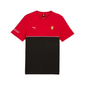 Ferrari race sds tee shirt, rosso corsa, Mens