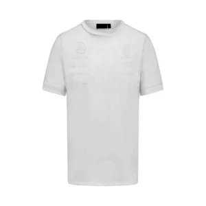 Mercedes team stealth tee shirt 2023, white, Mens