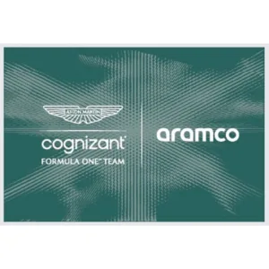 Aston martin team grandstand flag, green