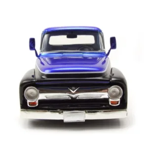 Ford f-100 pickup truck black/ blue, 1:24