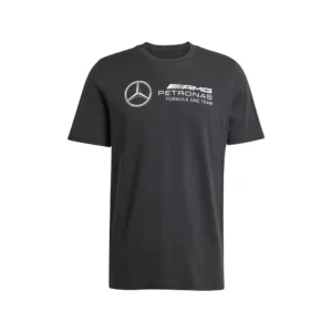 Mercedes f1 dna graphic tee shirt, black, Mens