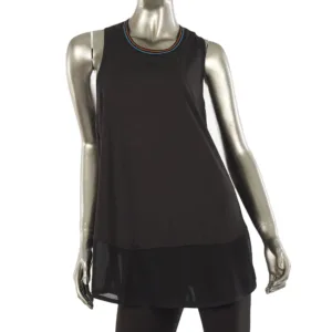 Ferrari mesh insert top, black, Ladies