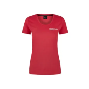 Porsche tee shirt, red, Ladies