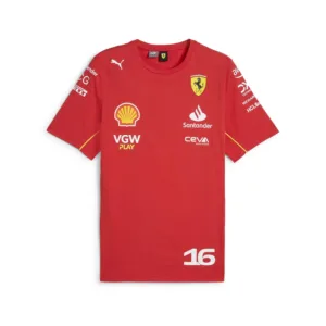 Ferrari leclerc #16 tee shirt 2024, Mens