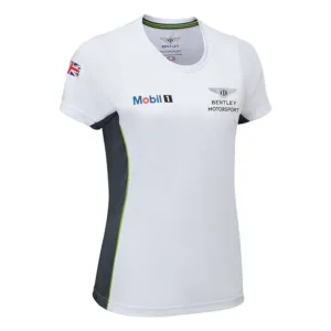 Bentley team t shirt, white, Ladies