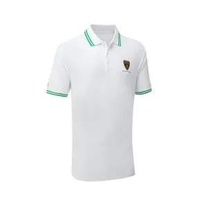 Lamborghini travel polo shirt, white, Mens