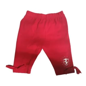 Ferrari Infant girl jersey leggings, red, Kids