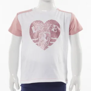 Ferrari infant girl glitter heart tee shirt, Kids