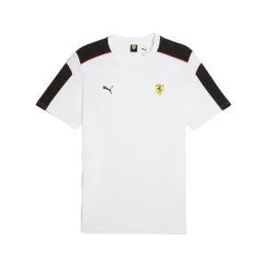 Ferrari race mt7 tee shirt, white, Mens