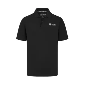 Mercedes classic polo shirt, black, Mens