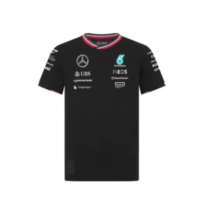 Mercedes team driver tee shirt 2024, black, Kids