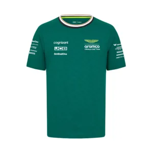 Aston martin team tee shirt 2024, green, Mens