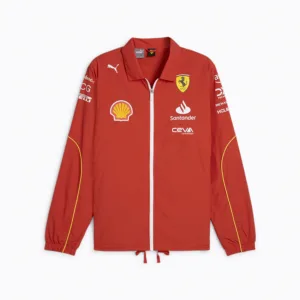 Ferrari Team coach jacket 2024, burnt red, Mens