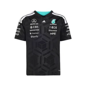 Mercedes f1 driver tee shirt 2026, black, Kids