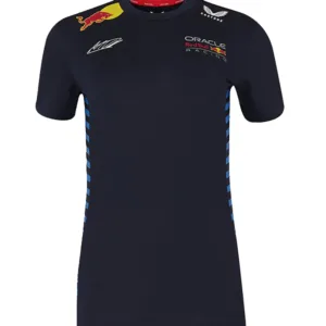 Red bull #1 verstappen tee shirt 2024, navy, Ladies