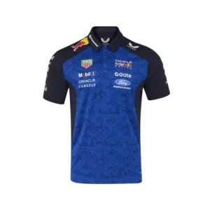 Red bull f1 team polo shirt 2026, blue, Mens