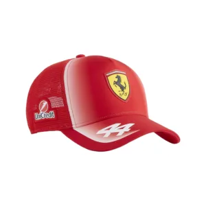 Ferrari f1 hamilton #44 trucker cap, red, Adult