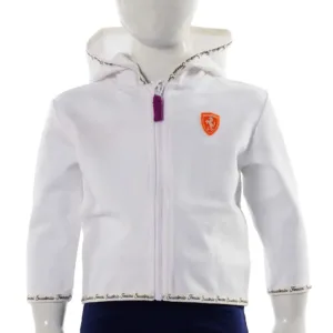 Ferrari infant girl icon hooded sweater, white, Kids