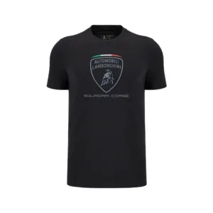 Lamborghini sportswear tee shirt, black, Mens