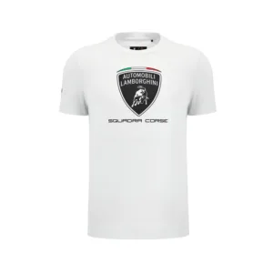 Lamborghini sportswear tee shirt, white, Mens