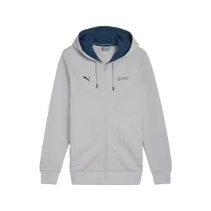 Mercedes hooded sweat jacket, silver, Mens