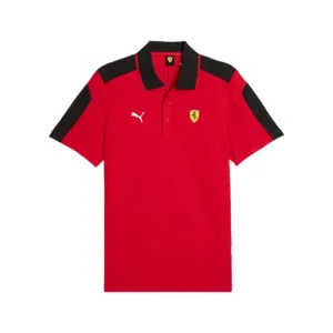 Ferrari race mt7 polo shirt, rosso corsa, Mens