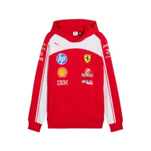 Ferrari team hoodie 2026, red, Mens