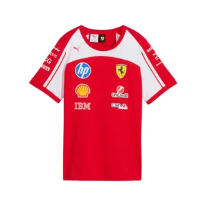 Ferrari f1 team tee shirt 2026, red, Ladies