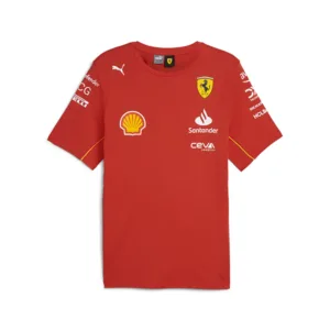 Ferrari team tee shirt 2024, burnt red, Mens
