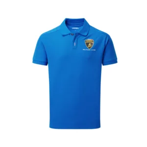 Lamborghini travel polo shirt, blue, Mens