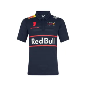 Red bull Verstappen #1 polo shirt 2025, blue, Ladies