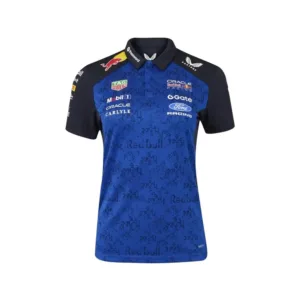 Red bull f1 team polo shirt 2026, blue, Ladies