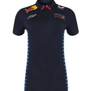 Red bull #1 verstappen polo shirt 2024, navy, Ladies