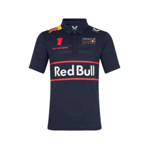 Red bull Verstappen #1 polo shirt 2025, blue, Mens