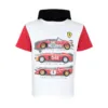 Ferrari Boy jersey hooded tee shirt, white, Kids
