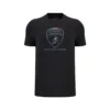 Lamborghini sportswear tee shirt, black, Mens