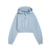 Bmw mms ess+ half zip hoodie, blue, Ladies
