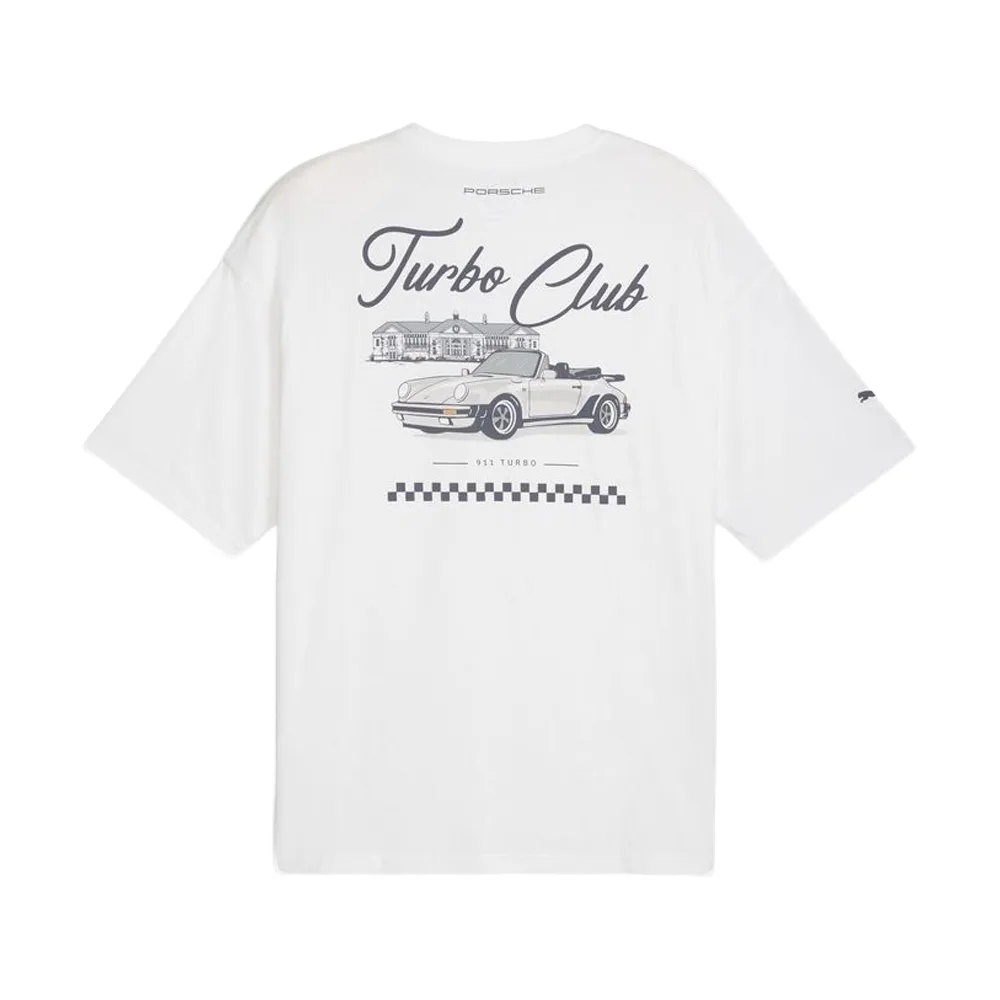Porsche graphic tee shirt, puma white, Mens - Image 2