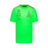 Mercedes team tee shirt 2023, green, Mens