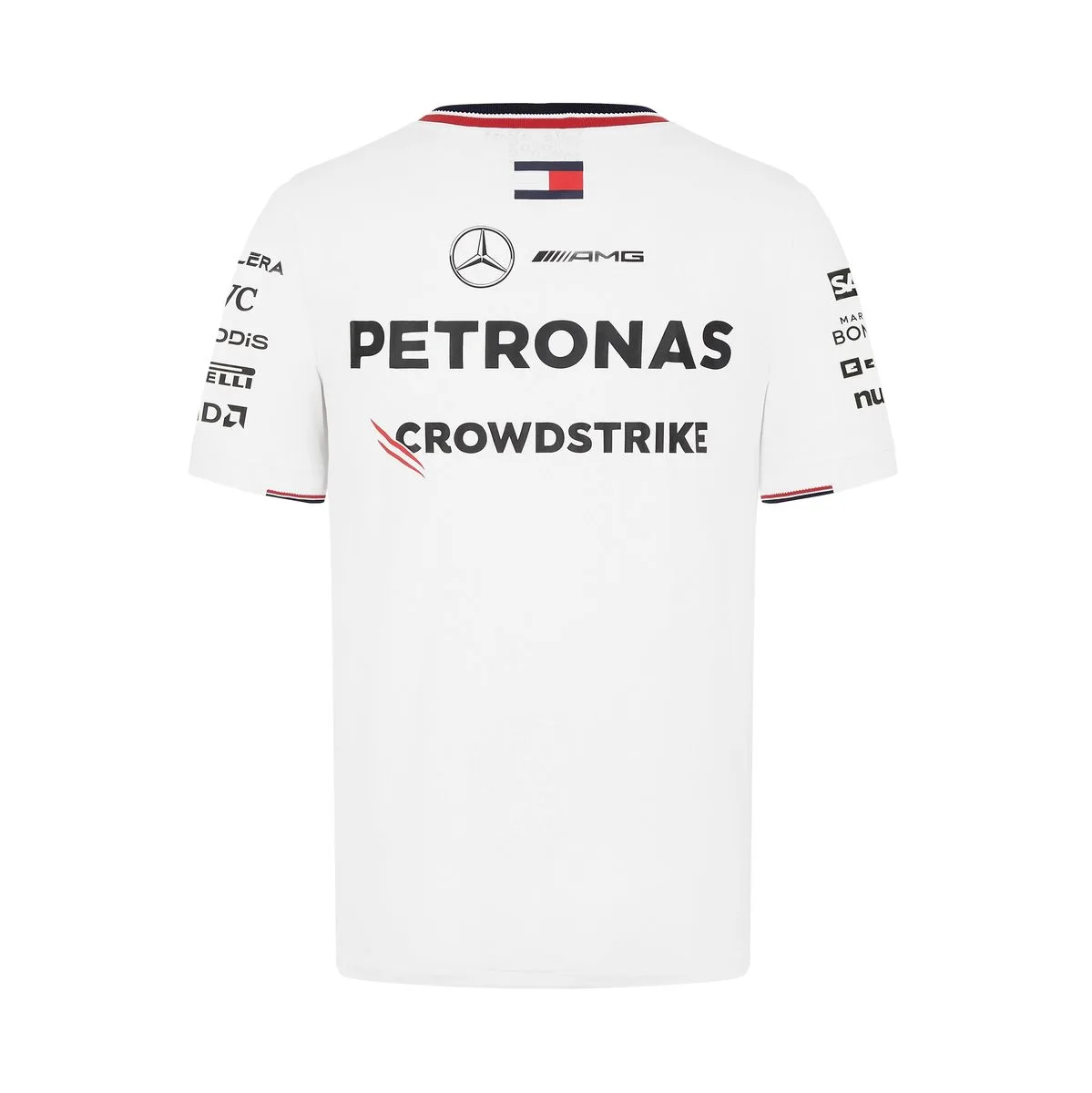 Mercedes team tee shirt 2024, white, Mens - Image 2