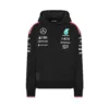 Mercedes team hoodie 2024, black, Ladies