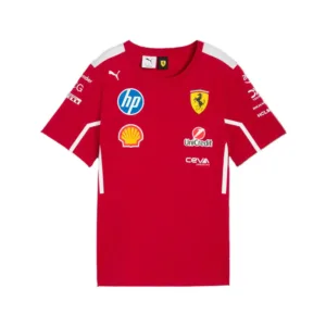 Ferrari team tee shirt 2025, dark cherry, Mens - XXL, Mens